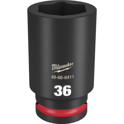■milwaukee SHOCKWAVE IMPACT DUTY ディープインパクトソケット 3/4インチ(19mm)角 36mm〔品番:49666411〕【5717181:0】[店頭受取不可]