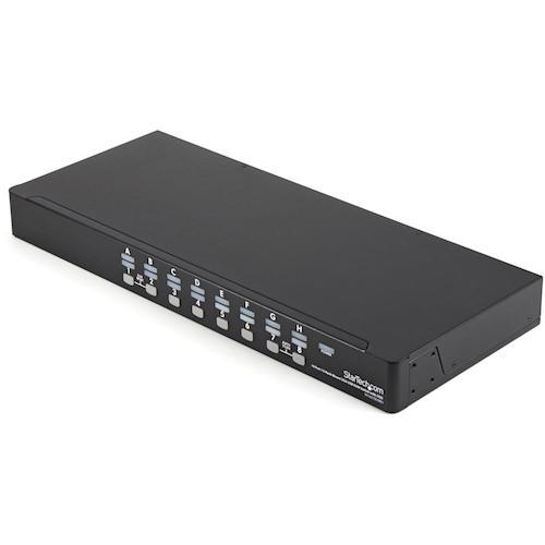 ■StarTech KVMスイッチ/16ポート/VGA/1Uラックマウント対応/ケーブル付属/PC パソコン CPU 切替器〔品番:SV1631DUSBUK〕【5723239:0】[法人・事業所限定][直送元][店頭受取不可]｜ホームセンターバロー　店
