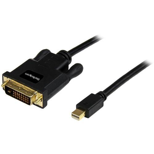 ■StarTech ディスプレイ変換ケーブル/mDP 1.2 - DVI/3m/1080p/パッシブ変換/ブラック/ビデオコンバーター〔品番:MDP2DVIMM10B〕【5726533:0】[法人・事業所限定][直送元][店頭受取不可]