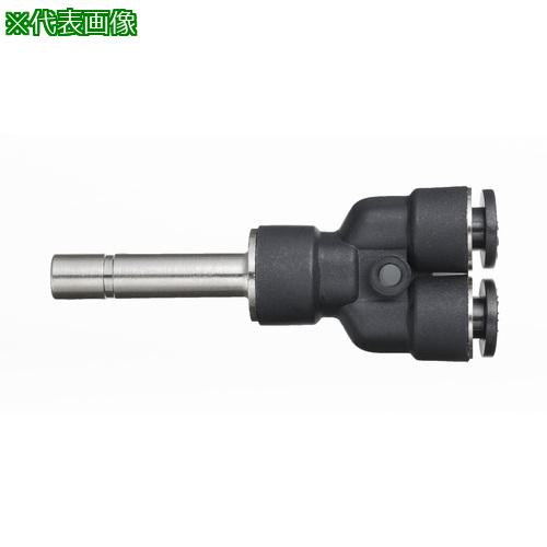 ■潤工社 ワンタッチ継手Mシリーズ 異径ユニオンYプラグ 10-8mm《20個入》〔品番:PYBM108PM〕【5727687×20:0】[送料別途見積り][掲外取寄][店頭受取不可]