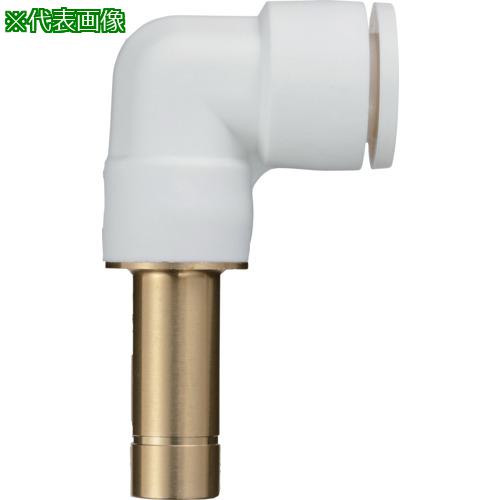■潤工社 ワンタッチ継手Wシリーズ エルボプラグ 6mm《50個入》〔品番:WLP06〕【5730706×50:0】[送料別途見積り][掲外取寄][店頭受取不可]