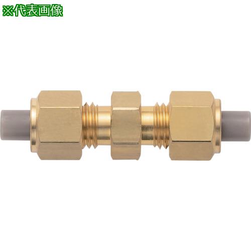■潤工社 黄銅製継手(インチ系列) ユニオン 12.70×9.56mm《20個入》〔品番:PU12BS〕【5730738×20:0】[送料別途見積り][掲外取寄][店頭受取不可]