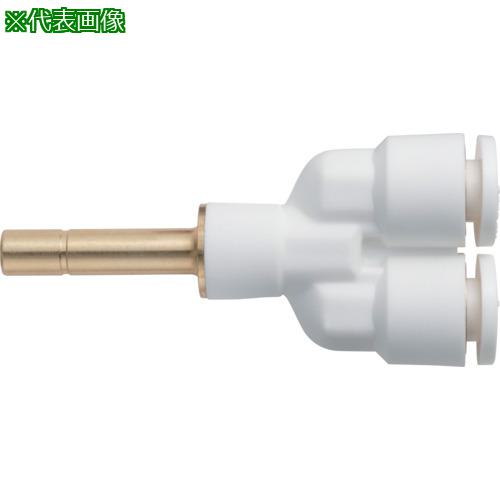 ■潤工社 ワンタッチ継手Wシリーズ ユニオンYプラグ 12mm《10個入》〔品番:WYP12〕【5730747×10:0】[送料別途見積り][掲外取寄][店頭受取不可]