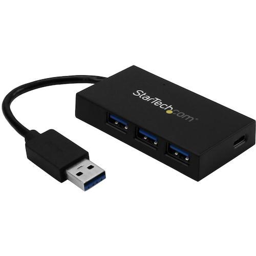 ■StarTech USBハブ/USB 3.0/3ポート Type-A + 1ポート Type-C/バスパワー & ACアダプター〔品番:HB30A3A1CSFS〕【5746930:0】[法人・事業所限定][外直送元][店頭受取不可]