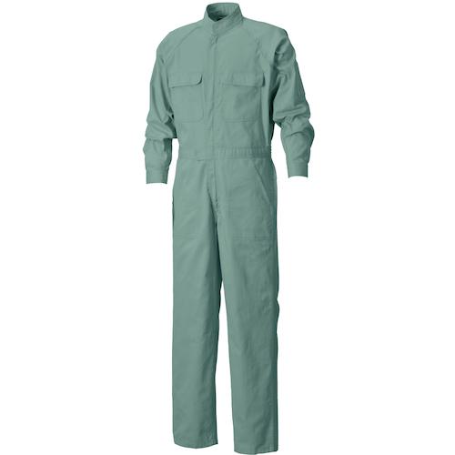 ■リンクサス 綿 円管服(つなぎ服)アースグリーン 4L〔品番:LXS11613284L〕【5760486:0】[送料別途見積り][法人・事業所限定][外直送][店頭受取不可]
