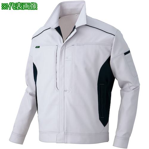 ■アイトス 長袖ブルゾン エコTCストレッチ(プラントペット 男女兼用) シルバーグレー LL〔品番:AZ3501003LL〕【5771622:0】[送料別途見積り][掲外取寄][店頭受取不可]