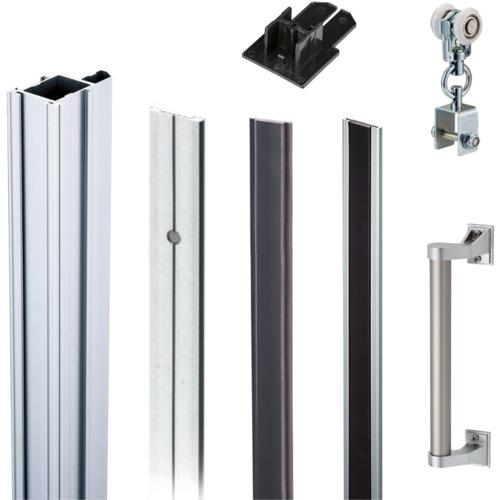 ■岡田 大型間仕切ポールセット(XG用)片開セット 2m〔品番:95NS20C〕【5794909:0】[送料別途見積り][法人・事業所限定][外直送][店頭受取不可]