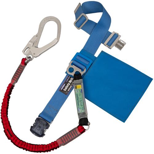 ■TSUYORON 胴ベルト型墜落制止用器具(伸縮タイプ)ノビロン(RE) 青 Mサイズ ベルト幅50MM×長さ1200MM ワンタッチバックル仕様〔品番:TBNVOT593BL4REMJANBP〕【5797876:0】[送料別途見積り][法人・事業所限定][掲外取寄][店頭受取不可]