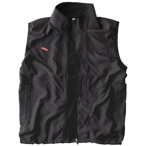 ■日光物産 エアーベストセット ブラック×ブラック LL〔品番:ADK023BKBKLL〕【5800682:0】[送料別途見積り][掲外取寄][店頭受取不可]