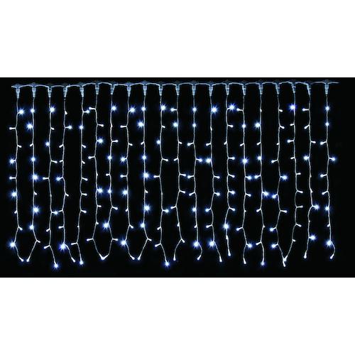 ■グリーンクロス LEDカーテンライト2C 200球 ホワイト〔品番:6300045125〕【5838020:0】[送料別途見積り][法人・事業所限定][外直送][店頭受取不可]