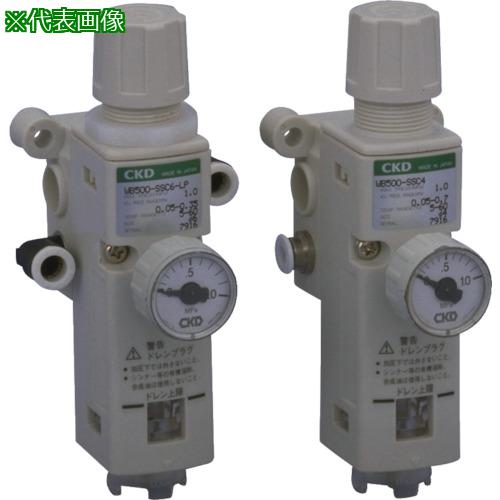 ■CKD 小形フィルタ・レギュレータ〔品番:WB500LLC4〕【5838339:0】[送料別途見積り][掲外取寄][店頭受取不可]