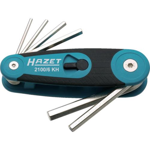 ■HAZET 六角棒レンチセット(6本タイプ・ナイフ式)〔品番:21006KH〕【5844193:0】[店頭受取不可]