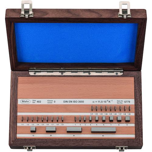 ■マール 408/1 グレード1 スチール製ゲージブロック 111個セット〔品番:4800021〕【5848437:0】[送料別途見積り][掲外取寄][店頭受取不可]