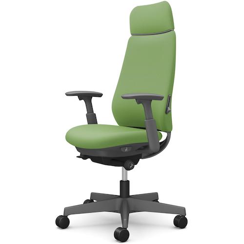 ■OKAMURA ポータム,可動肘,背クッション,EXスタンダードタイプ,ダークグレー,ハンガー無,ランバー有,ウレタンキャスター〔品番:CF87ZEFSF5〕【5853152:0】[送料別途見積り][法人・事業所限定][外直送][店頭受取不可]