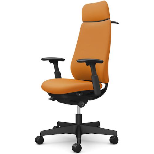 ■OKAMURA ポータム,可動肘,背クッション,EXスタンダードタイプ,ブラックボディ,ハンガー有,ランバー無,ウレタンキャスター〔品番:CF88ZRFSG8〕【5856275:0】[送料別途見積り][法人・事業所限定][外直送][店頭受取不可]