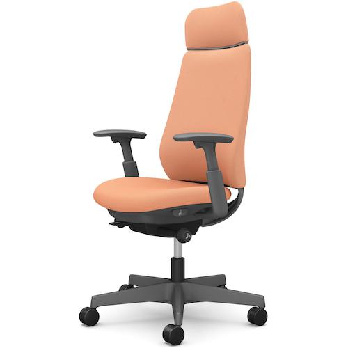 ■OKAMURA ポータム,可動肘,背クッション,EXスタンダードタイプ,ダークグレー,ハンガー無,ランバー無,ナイロンキャスター〔品番:CF87XAFKZ7〕【5857790:0】[送料別途見積り][法人・事業所限定][外直送][店頭受取不可]