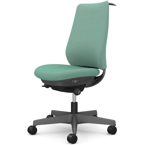 ■OKAMURA ポータム,肘なし,背クッション,スタンダードタイプ,ダークグレー,ハンガー有,ランバー無,ウレタンキャスター〔品番:CF14ZAFKY6〕【5859153:0】[送料別途見積り][法人・事業所限定][外直送][店頭受取不可]