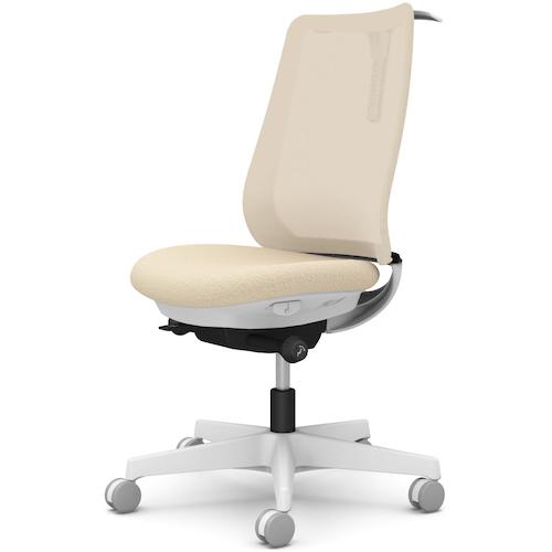 ■OKAMURA ポータム,肘なし,背メッシュ,スタンダードタイプ,ホワイトボディ,ハンガー有,ランバー無,ナイロンキャスター〔品番:CF12XWF1K2〕【5862112:0】[送料別途見積り][法人・事業所限定][外直送][店頭受取不可]