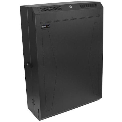 ■StarTech サーバーラック/6U/19インチ/壁掛けタイプ/取付奥行き76cm/省スペース縦型収納/鍵付きネットワークキャビネット〔品番:RK630WALVS〕【5944483:0】[法人・事業所限定][直送元][店頭受取不可]｜ホームセンターバロー　店