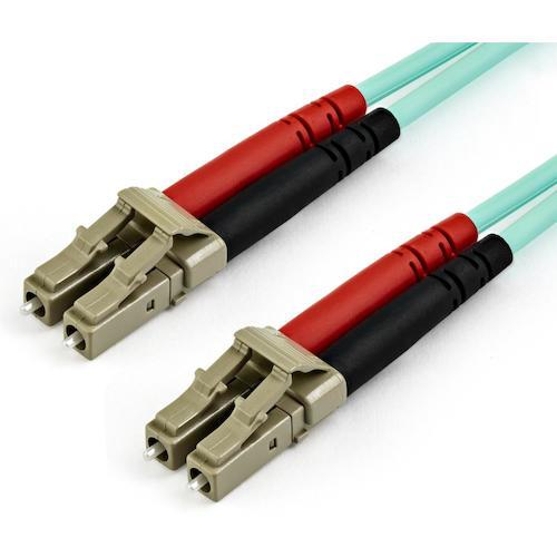 ■StarTech 光ファイバーケーブル/7m/OM3準拠/50/125/LC-LC/LSZH/アクア/光配線 マルチモード光パッチコード〔品番:A50FBLCLC7〕【5944565:0】[法人・事業所限定][外直送元][店頭受取不可]