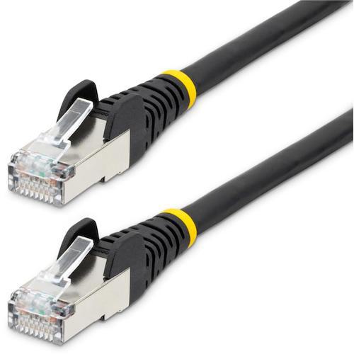 ■StarTech カテゴリ6a LANケーブル/10m/ブラック/低煙ゼロハロゲン/500Mhz 10GbE/SFTP/ツメ折れ防止〔品番:NLBK10MCAT6APATCH〕【5947739:0】[法人・事業所限定][外直送元][店頭受取不可]