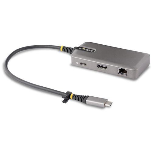 ■StarTech ドッキングステーション/USB-C/4K60Hz HDMI/100W USB PD/WWCB/USB 3.2ハブ搭載〔品番:103BUSBCMULTIPORT〕【5949243:0】[法人・事業所限定][外直送元][店頭受取不可]