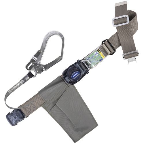 ■TSUYORON 胴ベルト型墜落制止用器具(巻取タイプ)ロック機構なし リトラ シルバー Mサイズ 幅50MM×長さ1200MM ワンタッチバックル仕様〔品番:TBRNOT590SL1MBP〕【5950711:0】[送料別途見積り][法人・事業所限定][掲外取寄][店頭受取不可]