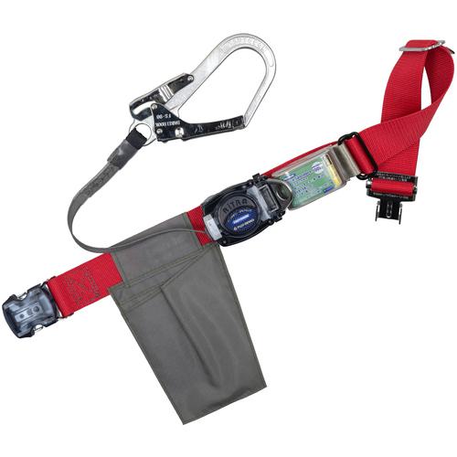 ■TSUYORON 胴ベルト型墜落制止用器具(巻取タイプ)ロック機構なし リトラ 赤 Mサイズ 幅50MM×長さ1200MM ワンタッチバックル仕様〔品番:TBRNOT590RMBP〕【5950712:0】[送料別途見積り][法人・事業所限定][掲外取寄][店頭受取不可]