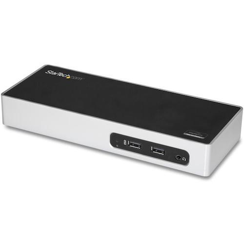 ■StarTech ドッキングステーション/USB-A接続/2画面/HDMI DVI VGA/多機能マルチハブ/DVI-VGAアダプター付属〔品番:DK30ADD〕【5954327:0】[法人・事業所限定][直送元][店頭受取不可]