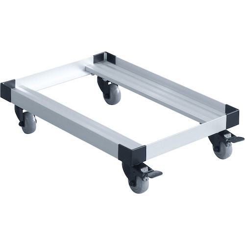 ■SANWA アルミドーリー(コンテナ用台車) 50リットル仕様〔品番:CARTFA950SV〕【5973106:0】[法人・事業所限定][直送元][店頭受取不可]｜ホームセンターバロー　店