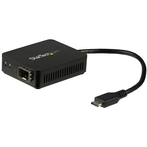 ■StarTech USB 3.0 - 光ファイバー変換アダプター/USB-C接続/1000Mbps/オープンSFPスロット〔品番:US1GC30SFP〕【5976410:0】[法人・事業所限定][直送元][店頭受取不可]