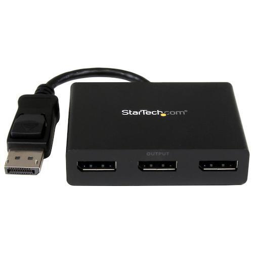 ■StarTech ディスプレイアダプター/DisplayPort 1.2 - 3x DP/4K30Hz/Windowsのみ/マルチモニター〔品番:MSTDP123DP〕【5977989:0】[法人・事業所限定][外直送元][店頭受取不可]｜ホームセンターバロー　店