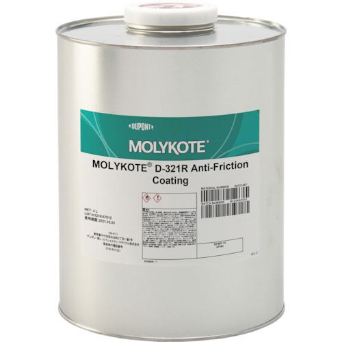 ■モリコート 乾性被膜 D-321R乾性被膜潤滑剤 4L《4缶入》〔品番:D321R40〕【5997801×4:0】[送料別途見積り][店頭受取不可]