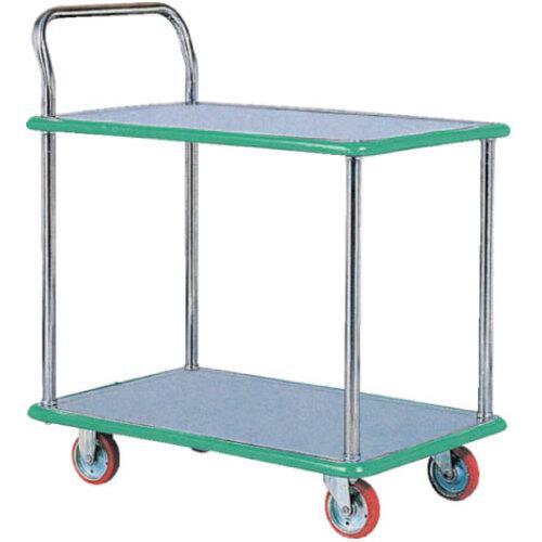 ■ヨドノ ステンレス製ポータブルカー 2段式〔品番:SUS101C〕【6013004:0】[送料別途見積り][法人・事業所限定][外直送][店頭受取不可]｜ホームセンターバロー　店
