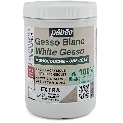 ■Pebeo スチューディオ グリーン アクリリック ワンコートジェッソ 945ml〔品番:818616〕【6016633:0】[店頭受取不可]