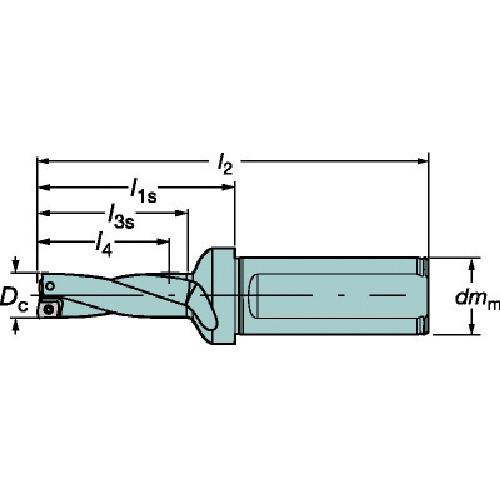 □サンドビック スーパーUドリル 刃先交換式ドリル(465) 全長292mm