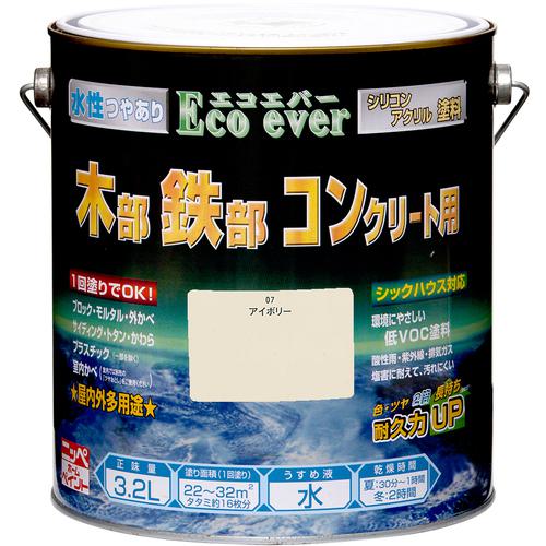 ■ニッぺ 水性エコエバー 3.2L イエロー HWX114-3.2〔品番:4976124036361〕【6023744:0】[送料別途見積り][掲外取寄][店頭受取不可]