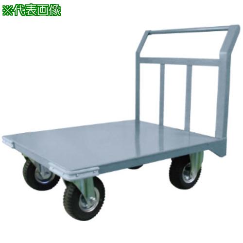 ■ヨドノ 片袖運搬車 空気入タイヤ付〔品番:NO.20AR〕【6034142:0】[送料別途見積り][法人・事業所限定][外直送][店頭受取不可]