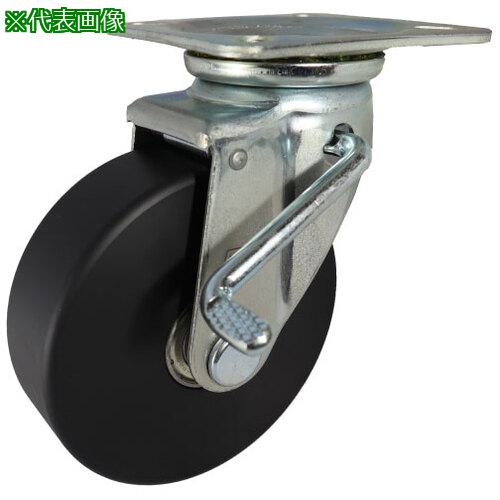 ■ヨドノ 導電MCナイロン車輪(ベアリング入)プレス製自在金具ストッパー付〔品番:EMCJB200CD〕【6034188:0】[送料別途見積り][掲外取寄][店頭受取不可]