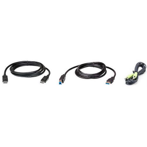 ■ATEN 1.8M USB DisplayPort KVM ケーブル キット〔品番:2L7D02UDPX3〕【6035172:0】[送料別途見積り][掲外取寄][店頭受取不可]｜ホームセンターバロー　店