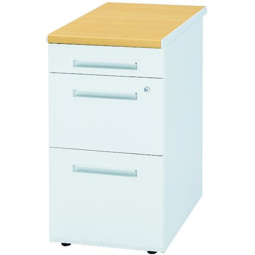 ■トヨスチール 脇デスク(3段) 50SNH-048BPW ペールアルダー〔品番:50SNH048BPW〕【6068557:0】[送料別途見積り][法人・事業所限定][外直送][店頭受取不可]