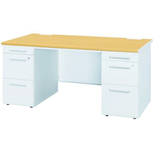 ■トヨスチール 両袖デスク 50SBH-166ABPW ペールアルダー〔品番:50SBH166ABPW〕【6068583:0】[送料別途見積り][法人・事業所限定][外直送][店頭受取不可]｜ホームセンターバロー　店