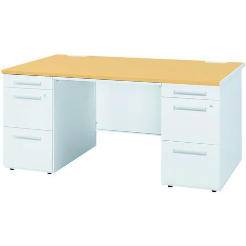 ■トヨスチール 両袖デスク 50SBH-168AAPW ペールアルダー〔品番:50SBH168AAPW〕【6068595:0】[送料別途見積り][法人・事業所限定][外直送][店頭受取不可]｜ホームセンターバロー　店
