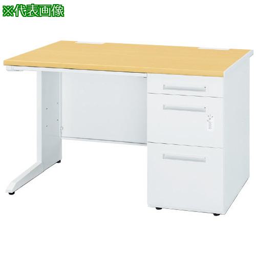 ■トヨスチール 片袖デスク 50SBH-D148ARWW ホワイト ダイヤル錠〔品番:50SBHD148ARWW〕【6068605:0】[送料別途見積り][法人・事業所限定][外直送][店頭受取不可]｜ホームセンターバロー　店