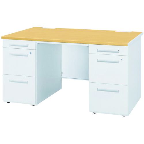 ■トヨスチール 両袖デスク 50SBH-148AAPW ペールアルダー〔品番:50SBH148AAPW〕【6068644:0】[送料別途見積り][法人・事業所限定][外直送][店頭受取不可]｜ホームセンターバロー　店 95,953円