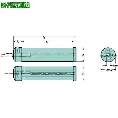 ■SANDVIK 円筒平取り付きシャンク コロターンXSアダプタ(425)〔品番:CXSA100004M〕【6069011:0】[店頭受取不可]｜ホームセンターバロー　店