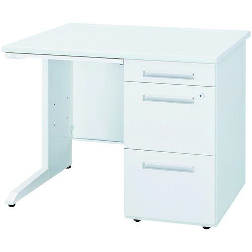 ■トヨスチール 片袖デスク 50SBH-108ARWW ホワイト〔品番:50SBH108ARWW〕【6070302:0】[送料別途見積り][法人・事業所限定][外直送][店頭受取不可]｜ホームセンターバロー　店