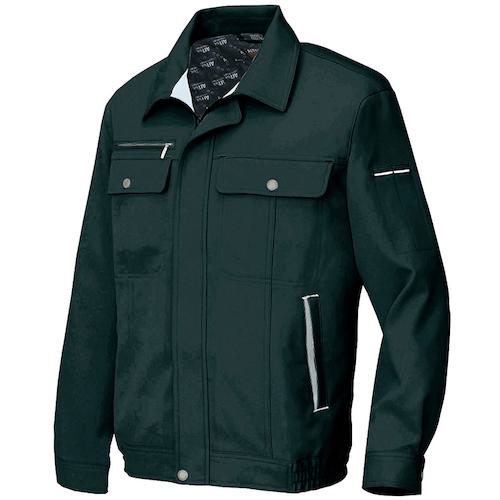 ■アイトス 長袖ブルゾンB(男女兼用)AZ6560 ブラック×シルバーグレー L〔品番:AZ6560010L〕【6093639:0】[送料別途見積り][掲外取寄][店頭受取不可]
