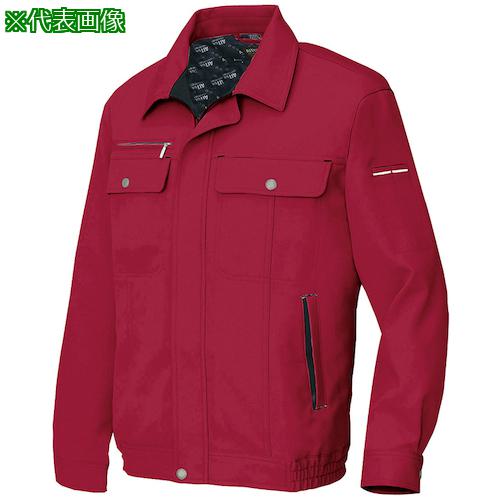 ■アイトス 長袖ブルゾンB(男女兼用)AZ6560 ワインレッド×ブラック 5L〔品番:AZ65600095L〕【6093653:0】[送料別途見積り][掲外取寄][店頭受取不可]