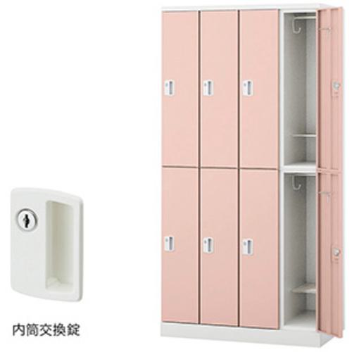 ■NAIKI ロッカー(GL型)〔品番:GL8SCLPI〕【6124058:0】[送料別途見積り][法人・事業所限定][外直送][店頭受取不可]